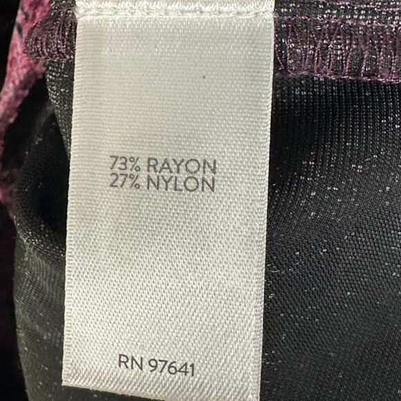 J Jill Top Womens Extra Large Purple Paisley Velvet V Neck Festive Party Holiday - Picture 6 of 11